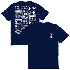 Tottenham Hotspur Vive La Fete Women's Impressions Artwork T-Shirt Navy shop