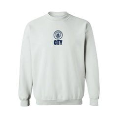 Manchester City Vive La Fete Women's Color Badge Pullover Sweatshirt White sale