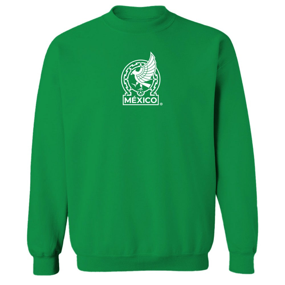 Mexico National Team Vive La Fete Women's Color Badge Pullover Sweatshirt Green
