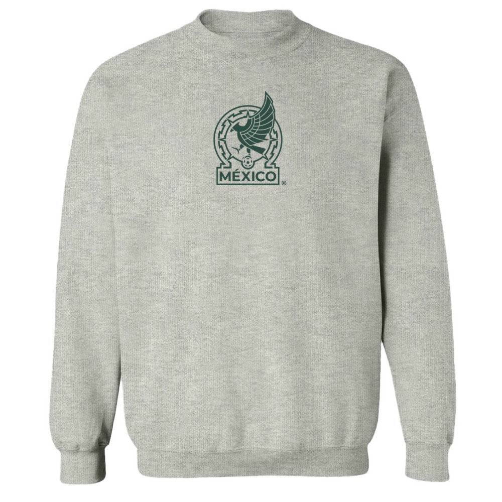 Mexico National Team Vive La Fete Women's Color Badge Pullover Sweatshirt Heather Gray sale