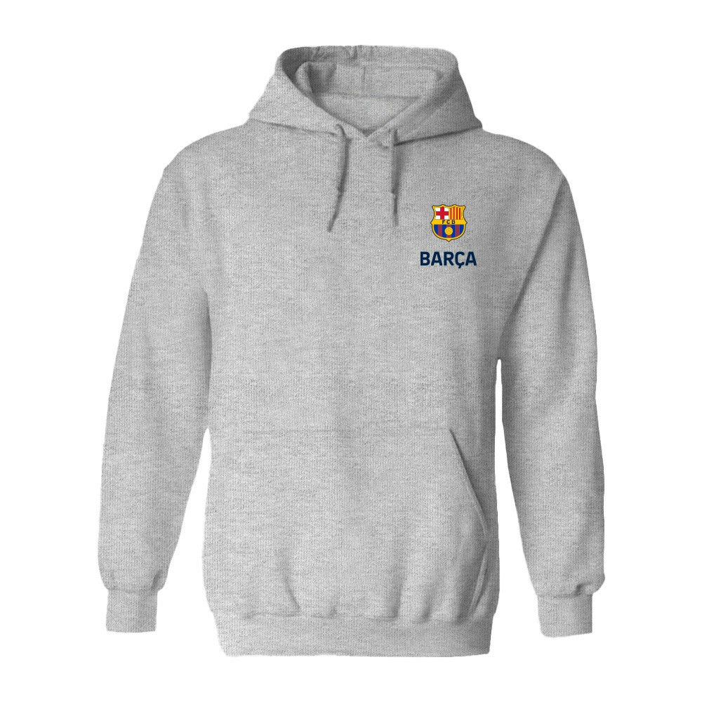 Barcelona Vive La Fete Women's Color Badge Pullover Hoodie Heather Gray