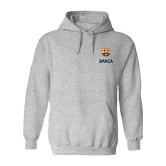Barcelona Vive La Fete Women's Color Badge Pullover Hoodie Heather Gray