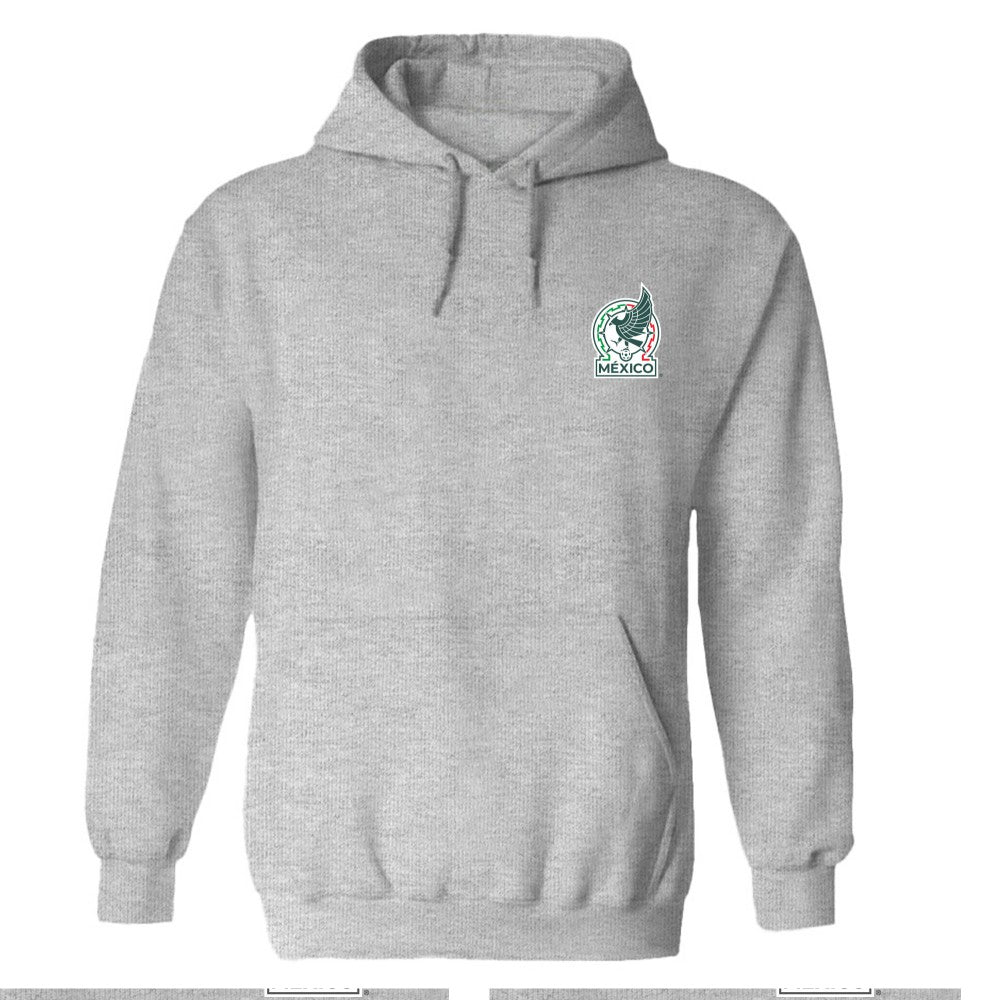 Mexico National Team Vive La Fete Women's Color Badge Pullover Hoodie Heather Gray shop