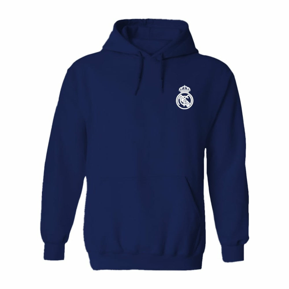 Real Madrid Vive La Fete Women's Color Badge Pullover Hoodie Navy