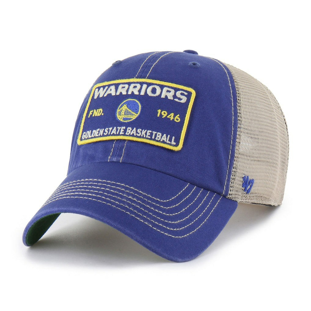 Golden State Warriors '47 Wabash Patch Clean Up Adjustable Hat Royal/Tan