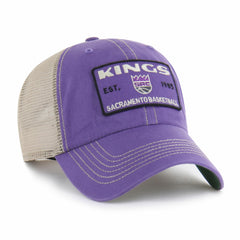 Sacramento Kings '47 Wabash Patch Clean Up Adjustable Hat Purple/Tan