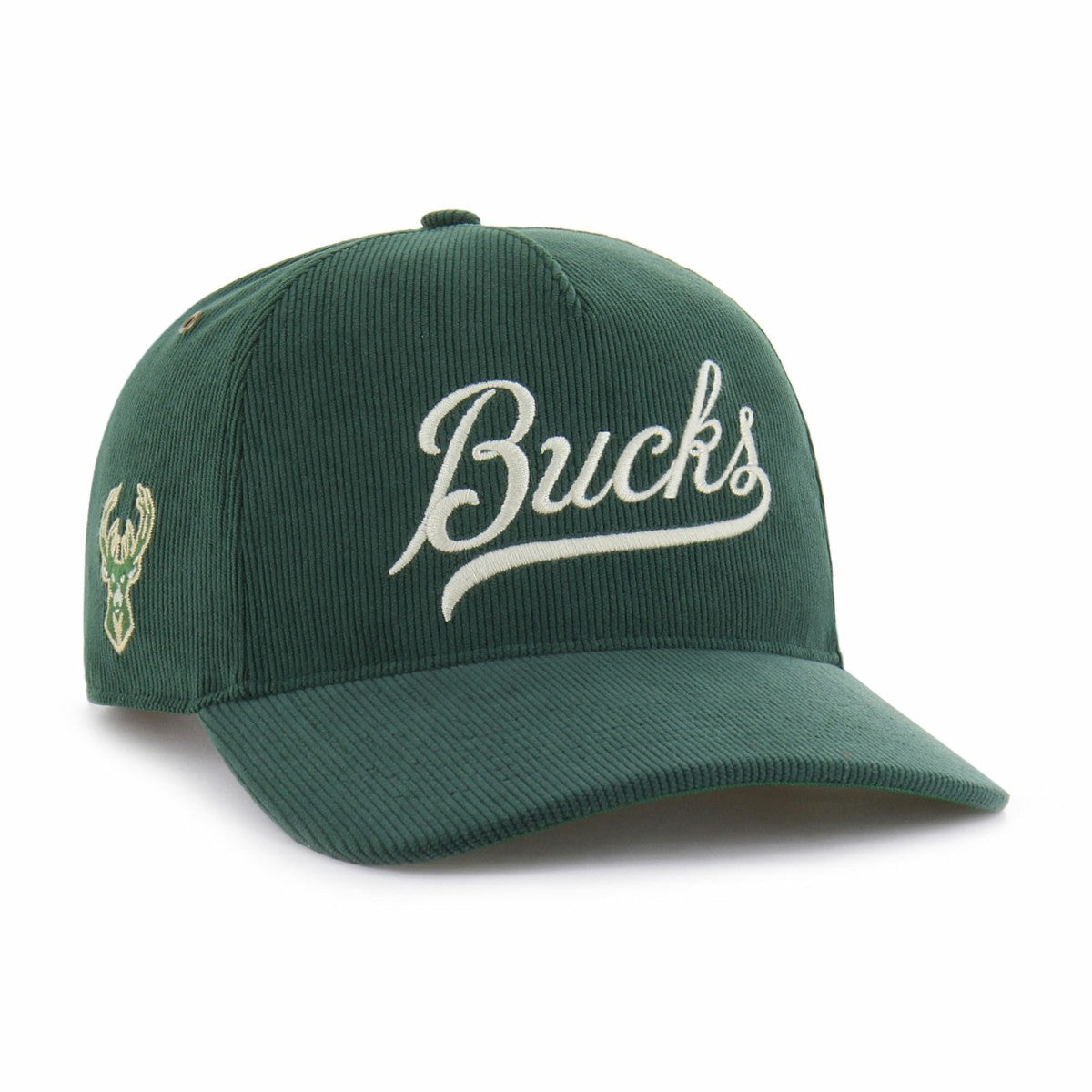 Milwaukee Bucks '47 Golden Age Relaxed Corduroy Hitch Adjustable Hat Hunter Green