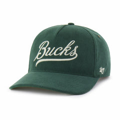 Milwaukee Bucks '47 Golden Age Relaxed Corduroy Hitch Adjustable Hat Hunter Green