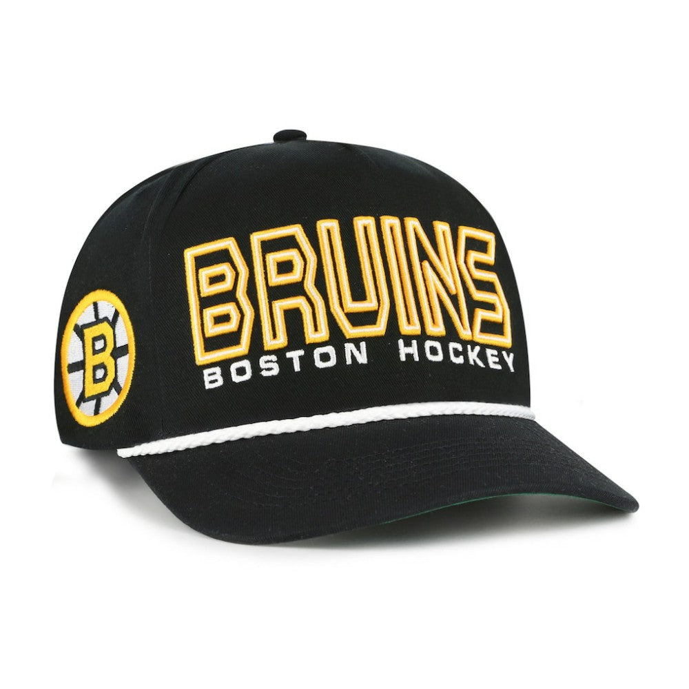 NHL Boston Bruins '47 Byline Hitch Adjustable Hat - Black
