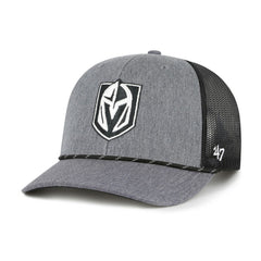NHL Vegas Golden Knights '47 Carbon Rope Trucker Adjustable Hat - Gray