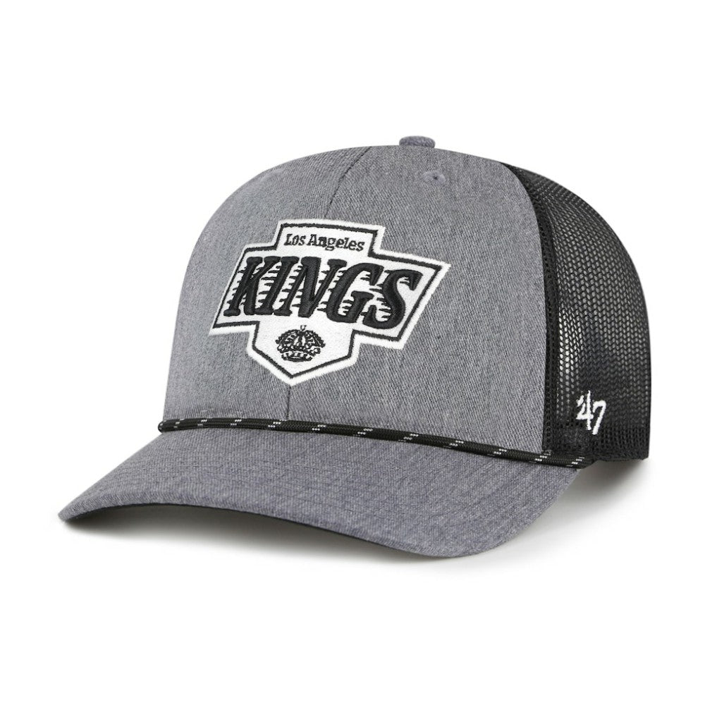 NHL Los Angeles Kings '47 Carbon Rope Trucker Adjustable Hat - Gray