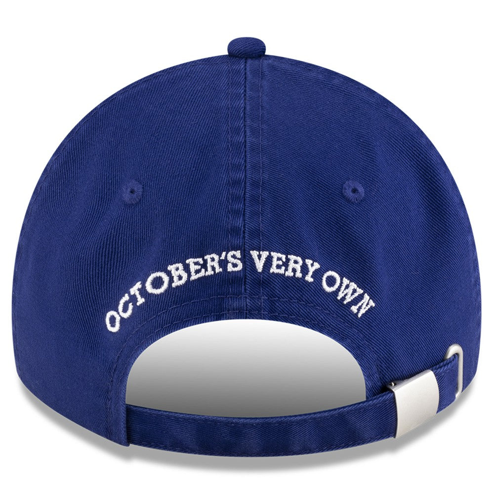 Los Angeles Dodgers OVO x New Era Washed 9TWENTY Adjustable Hat - Royal Hats
