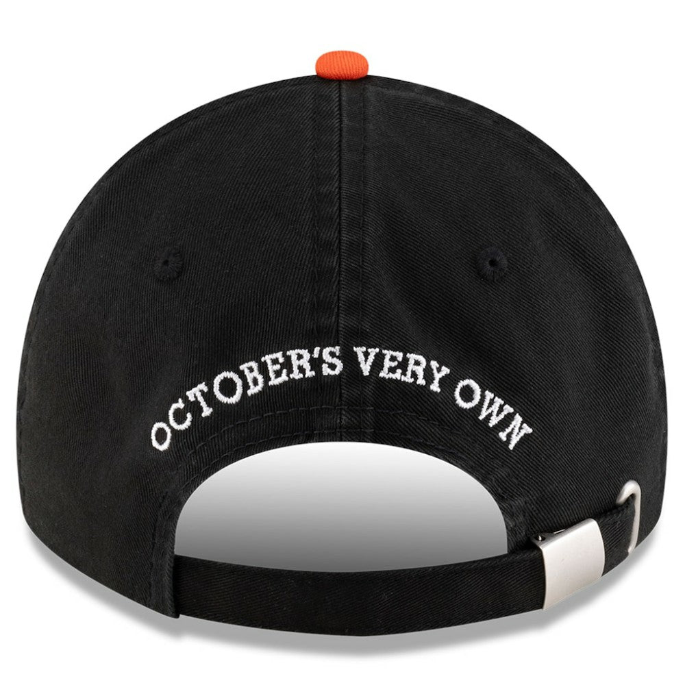 San Francisco Giants OVO x New Era Washed 9TWENTY Adjustable Hat - Black/Orange Hats
