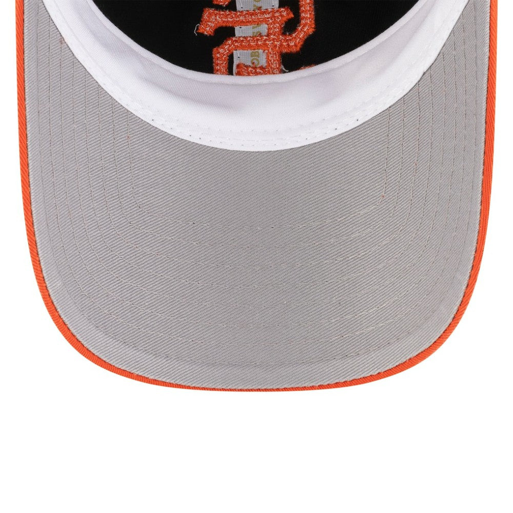 San Francisco Giants OVO x New Era Washed 9TWENTY Adjustable Hat - Black/Orange Hats