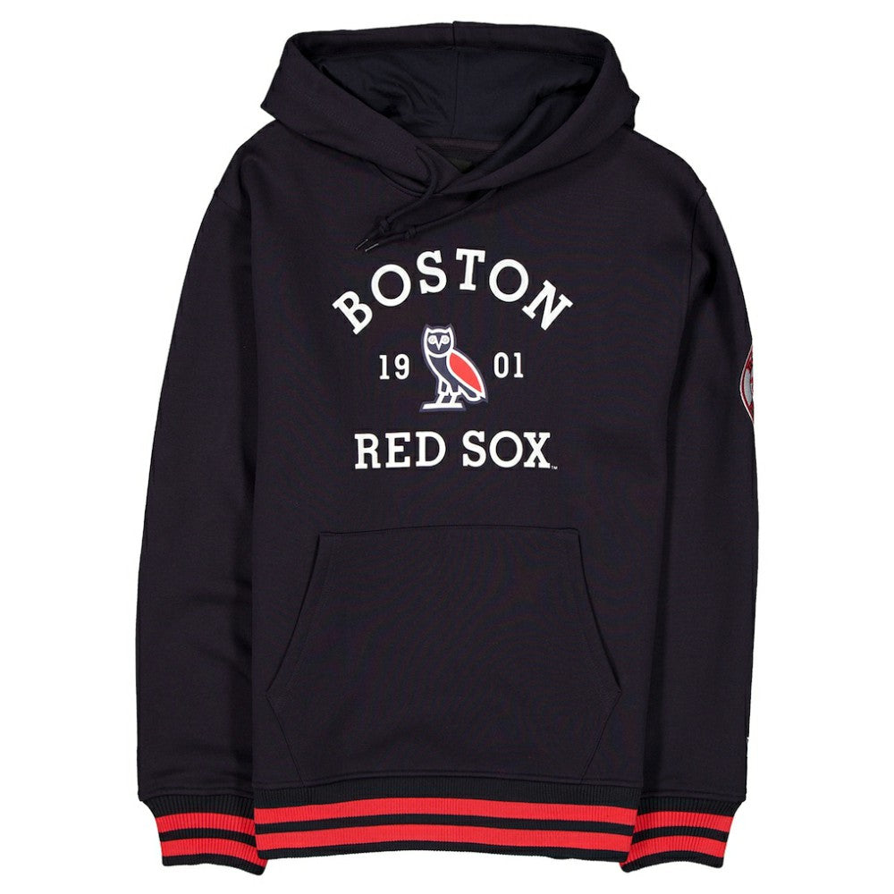 Boston Red Sox OVO x New Era Heavyweight Fleece Hoodie - Navy Hoodies