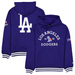 Los Angeles Dodgers OVO x New Era Heavyweight Fleece Hoodie - Royal Hoodies