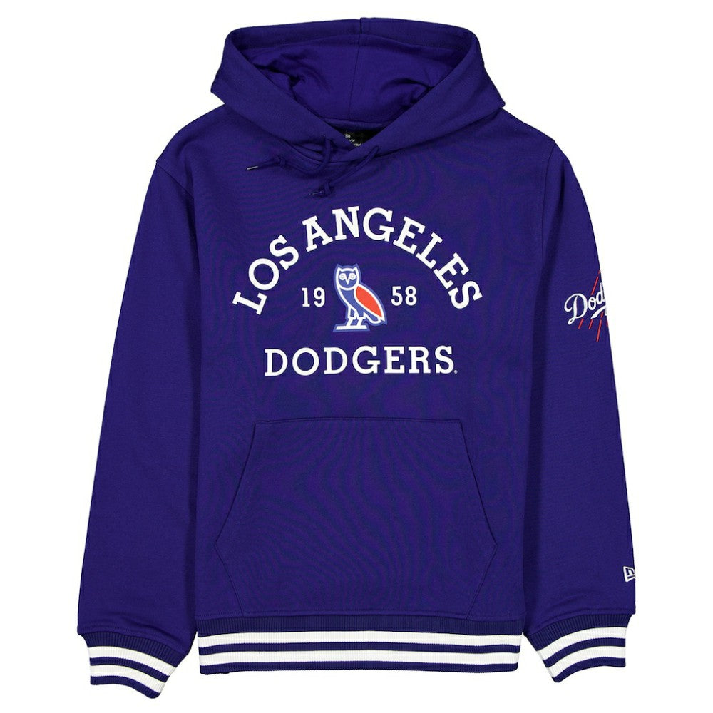 Los Angeles Dodgers OVO x New Era Heavyweight Fleece Hoodie - Royal Hoodies