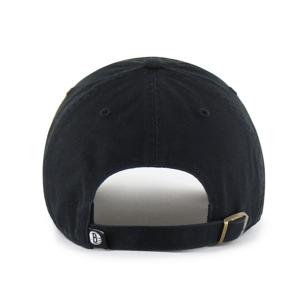 Brooklyn Nets '47 Core Logo Clean Up Adjustable Hat Black