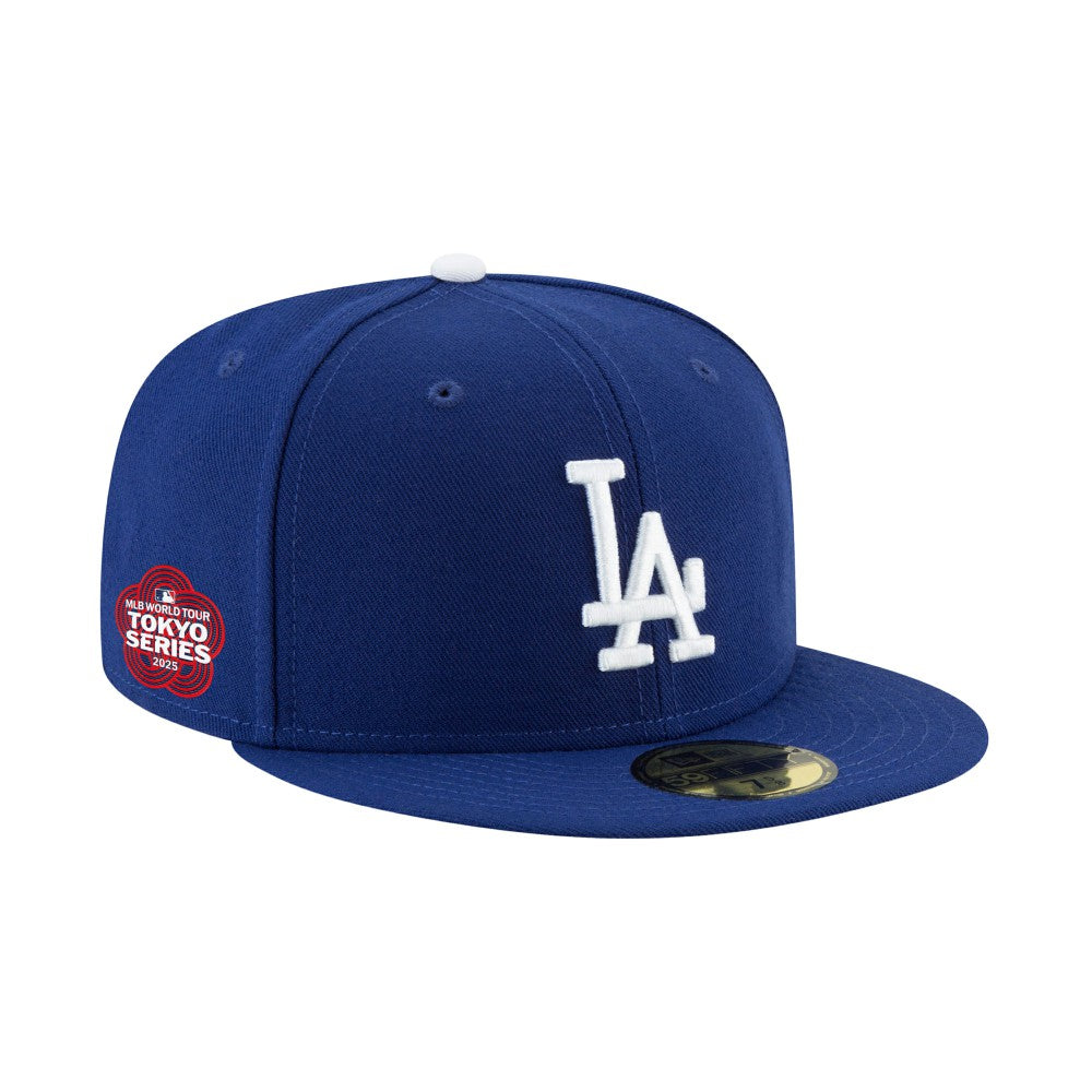 Los Angeles Dodgers New Era 2025 MLB World Tour: Tokyo Series Side Patch 59FIFTY Fitted Hat - Royal Hats