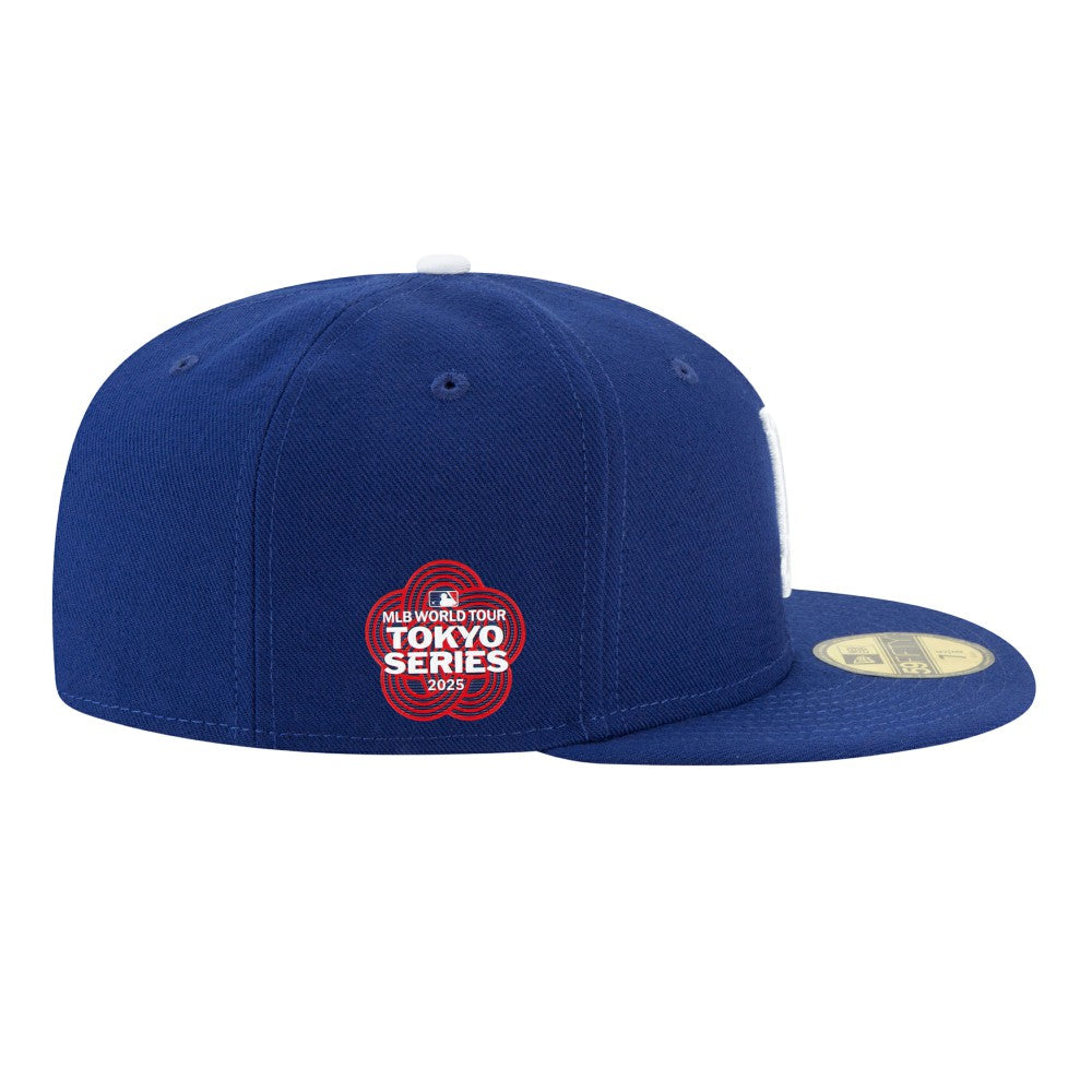 Los Angeles Dodgers New Era 2025 MLB World Tour: Tokyo Series Side Patch 59FIFTY Fitted Hat - Royal Hats