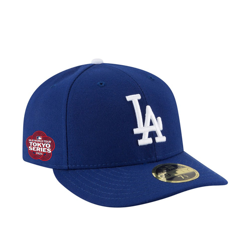 Los Angeles Dodgers New Era 2025 MLB World Tour: Tokyo Series Side Patch Low Profile 59FIFTY Fitted Hat - Royal Hats