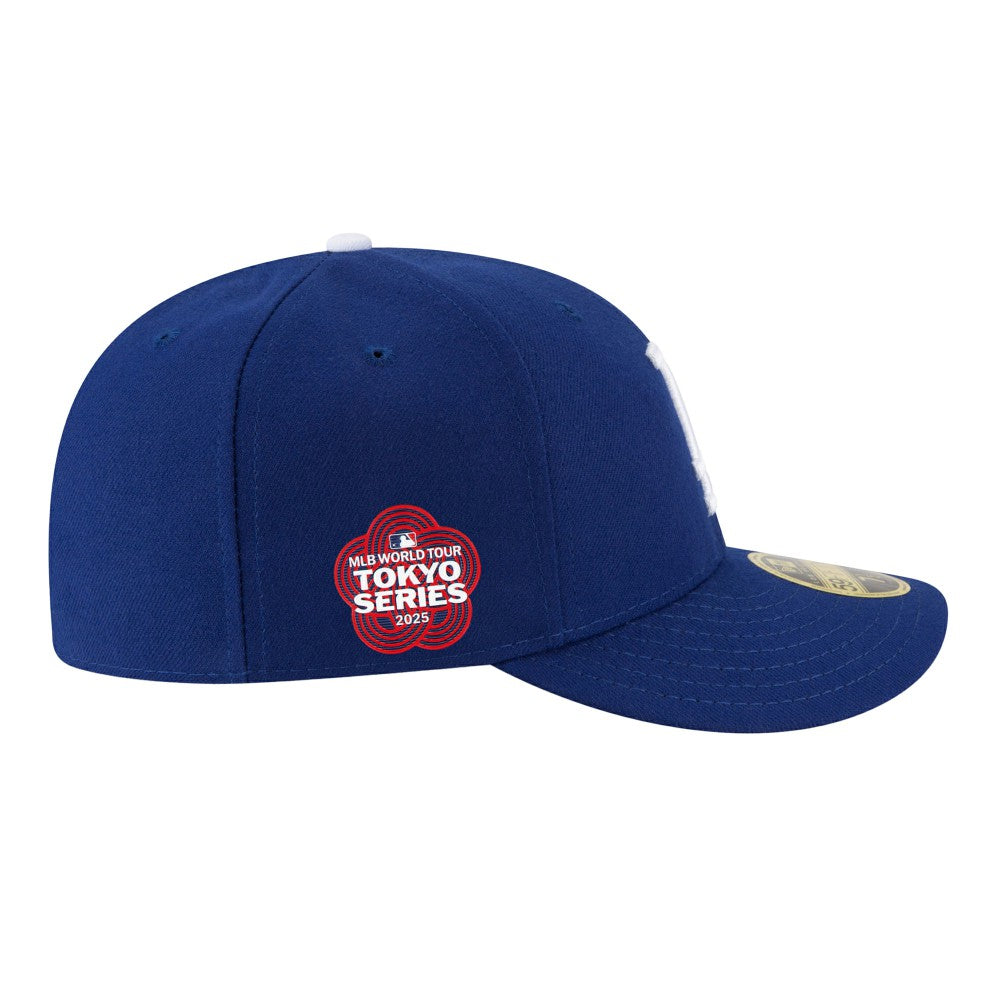 Los Angeles Dodgers New Era 2025 MLB World Tour: Tokyo Series Side Patch Low Profile 59FIFTY Fitted Hat - Royal Hats