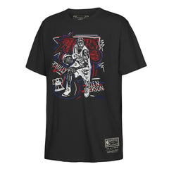 Allen Iverson Philadelphia 76ers Youth Chalked Up T-Shirt Black
