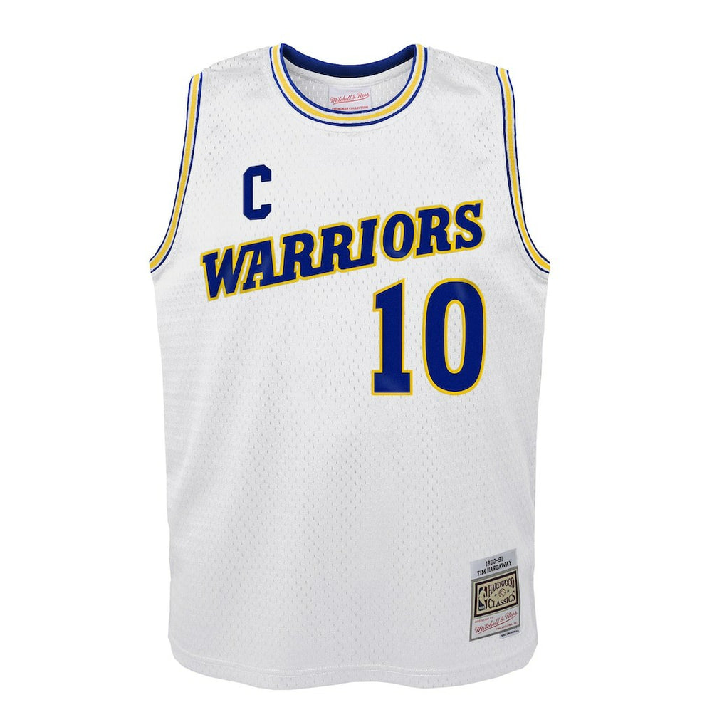 Tim Hardaway Golden State Warriors Youth 1990-91 Hardwood Classics Swingman Throwback Home Jersey White