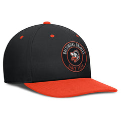 Baltimore Orioles Nike Cooperstown Collection Pro Dri-FIT Snapback Hat - Black/Orange Hats