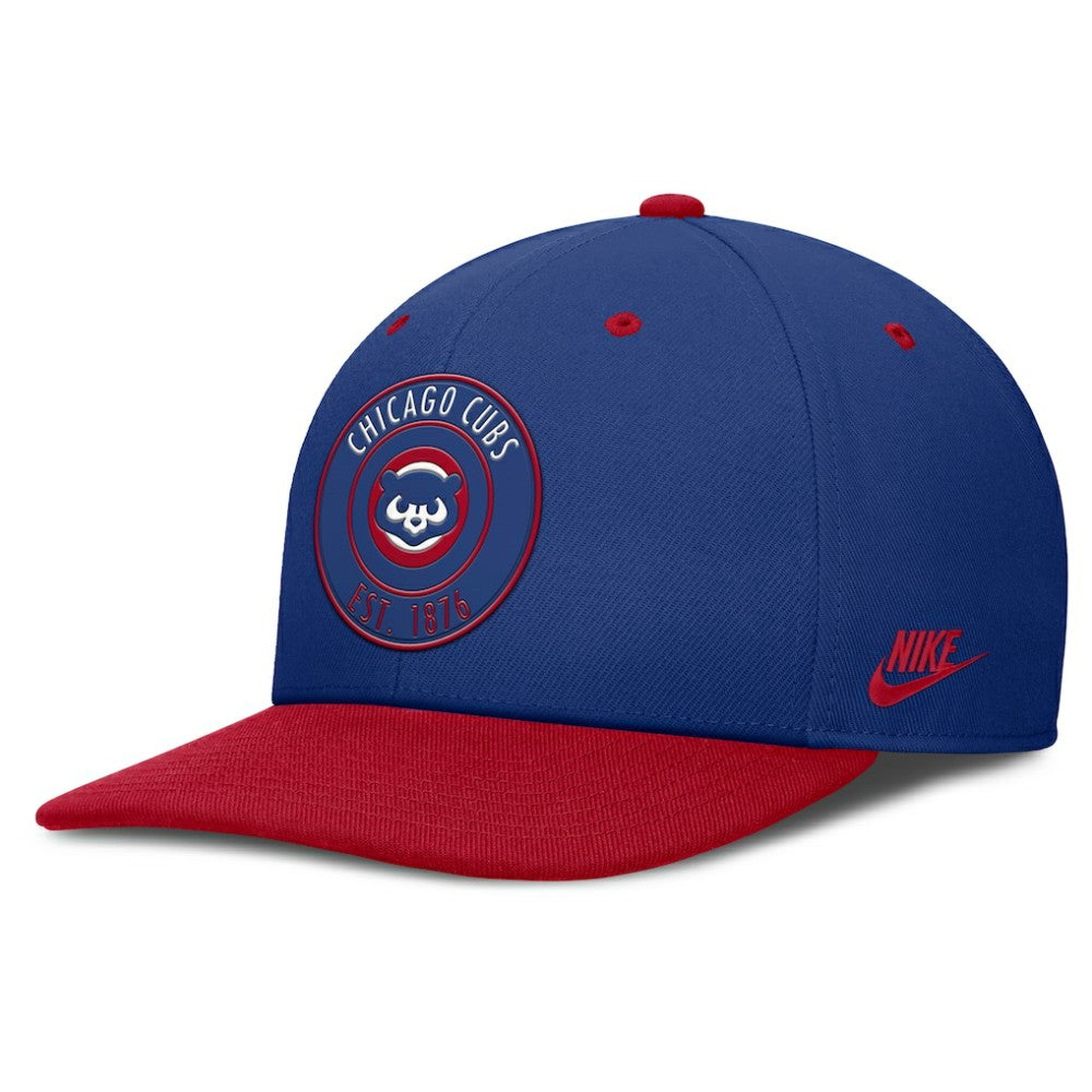 Chicago Cubs Nike Cooperstown Collection Pro Dri-FIT Snapback Hat - Royal/Red Hats