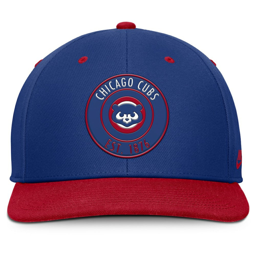 Chicago Cubs Nike Cooperstown Collection Pro Dri-FIT Snapback Hat - Royal/Red Hats