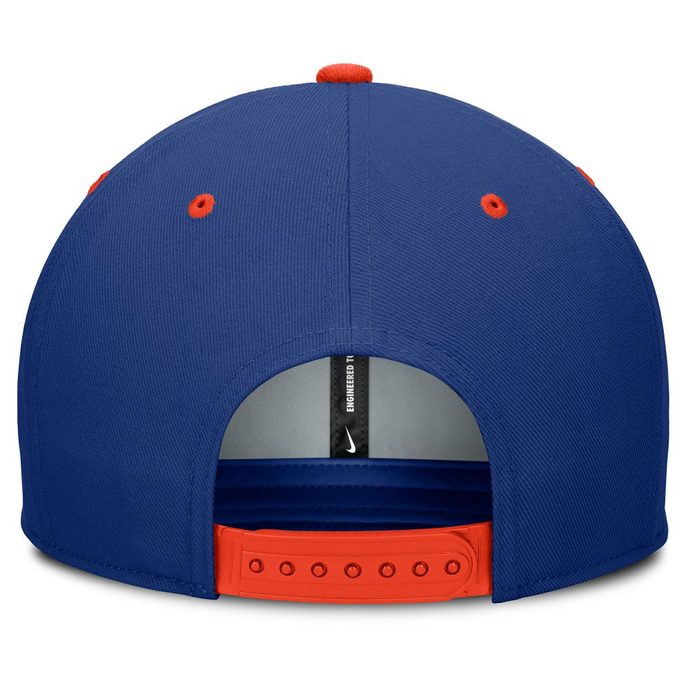 New York Mets Nike Cooperstown Collection Pro Dri-FIT Snapback Hat - Royal/Orange Hats
