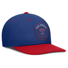 Texas Rangers Nike Cooperstown Collection Pro Dri-FIT Snapback Hat - Royal/Red Hats