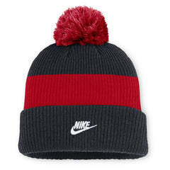 Chicago White Sox Nike Cooperstown Collection Peak Standard Cuffed Knit Hat with Pom - Navy/Red Hats