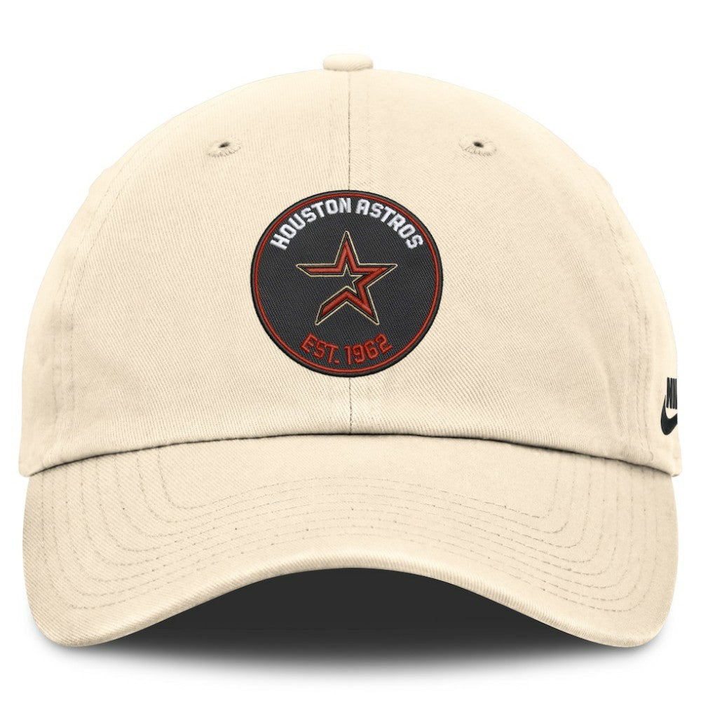 Houston Astros Nike Cooperstown Collection Club Adjustable Hat - Natural Hats