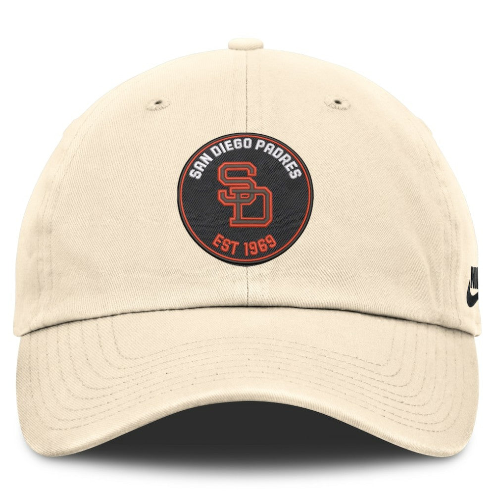 San Diego Padres Nike Cooperstown Collection Club Adjustable Hat - Natural Hats