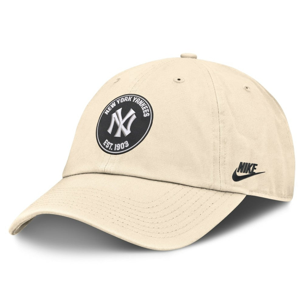 New York Yankees Nike Cooperstown Collection Club Adjustable Hat - Natural Hats