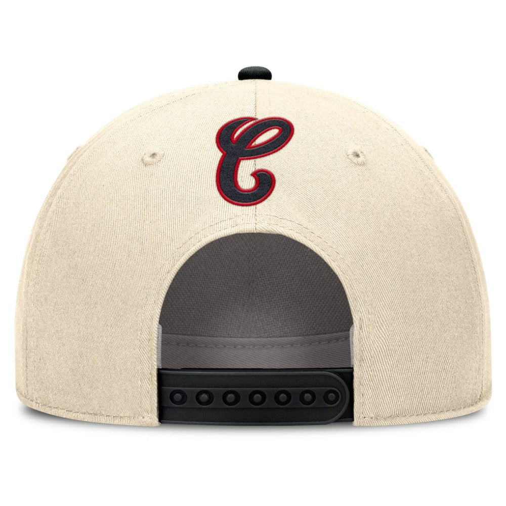 Chicago White Sox Nike Cooperstown Collection Rise Adjustable Hat - Natural/Black Hats