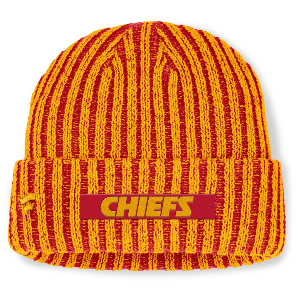 Kansas City Chiefs Field Judge Cuffed Knit Hat Red/Gold