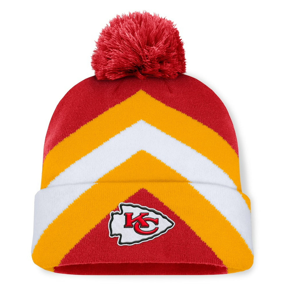 Kansas City Chiefs Women's Cornerback Cuffed Knit Hat with Pom Red