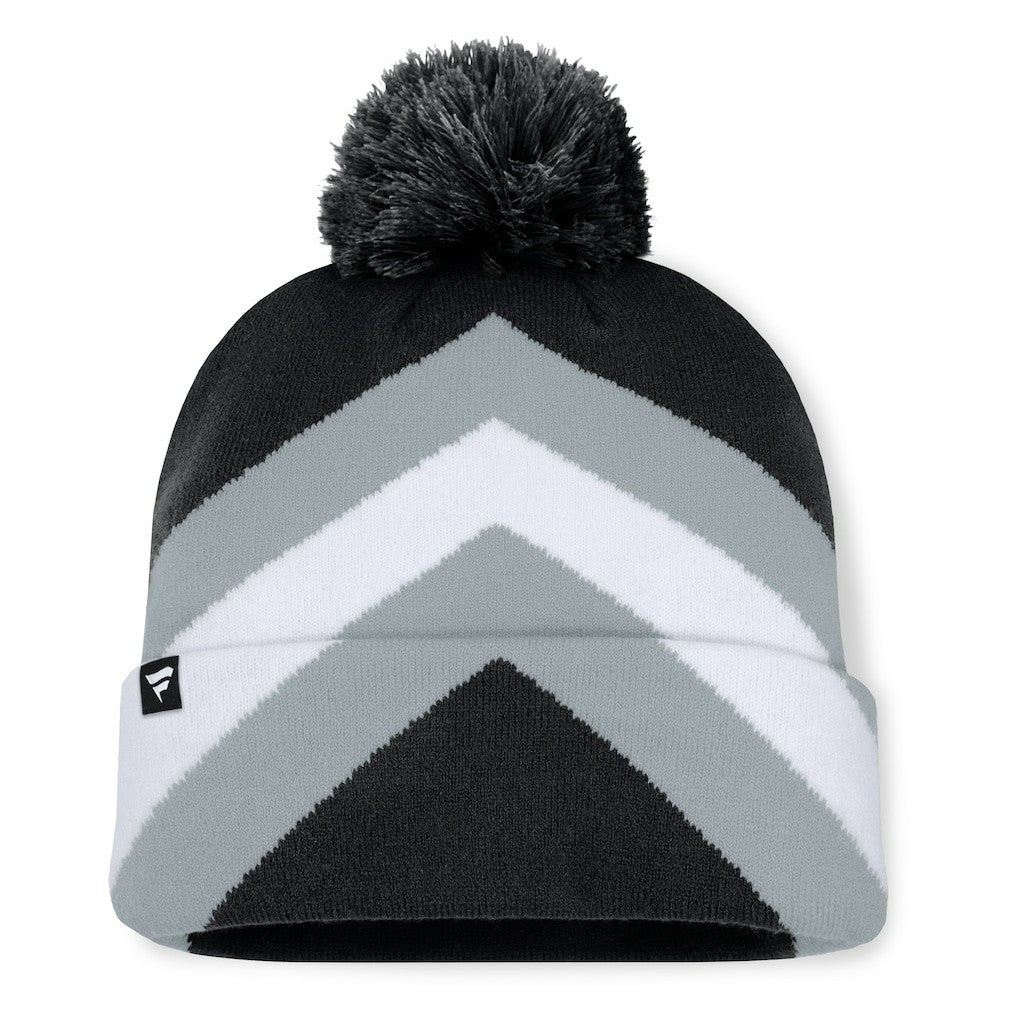 Las Vegas Raiders Women's Cornerback Cuffed Knit Hat with Pom Black