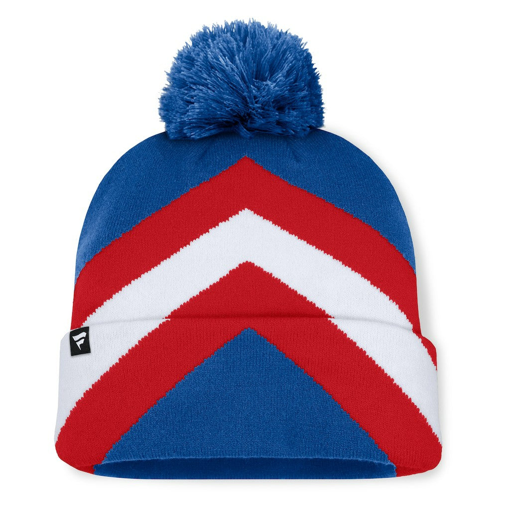 New York Giants Women's Cornerback Cuffed Knit Hat with Pom Royal