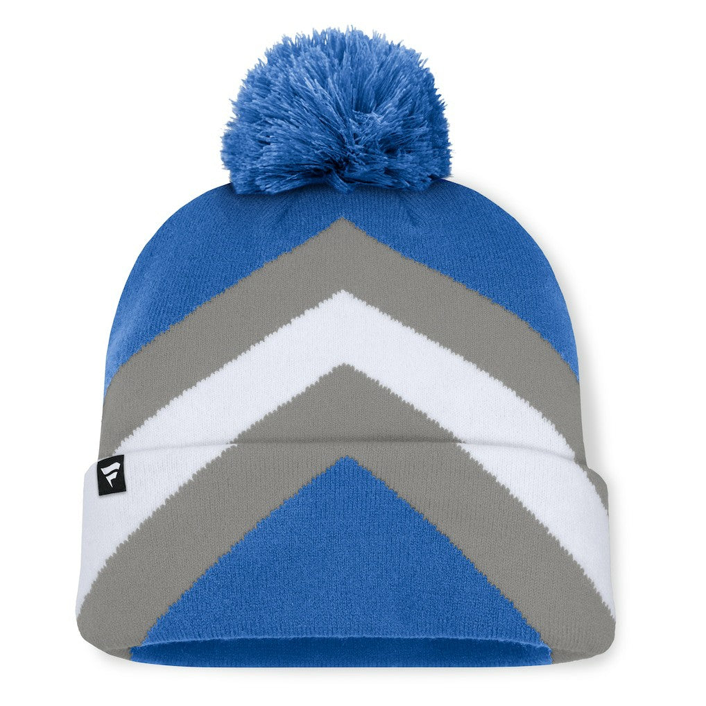 Detroit Lions Women's Cornerback Cuffed Knit Hat with Pom Blue