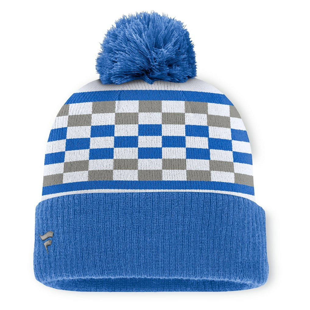 Detroit Lions Women's End Zone Cuffed Knit Hat with Pom Blue