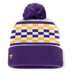 Minnesota Vikings Women's End Zone Cuffed Knit Hat with Pom Purple