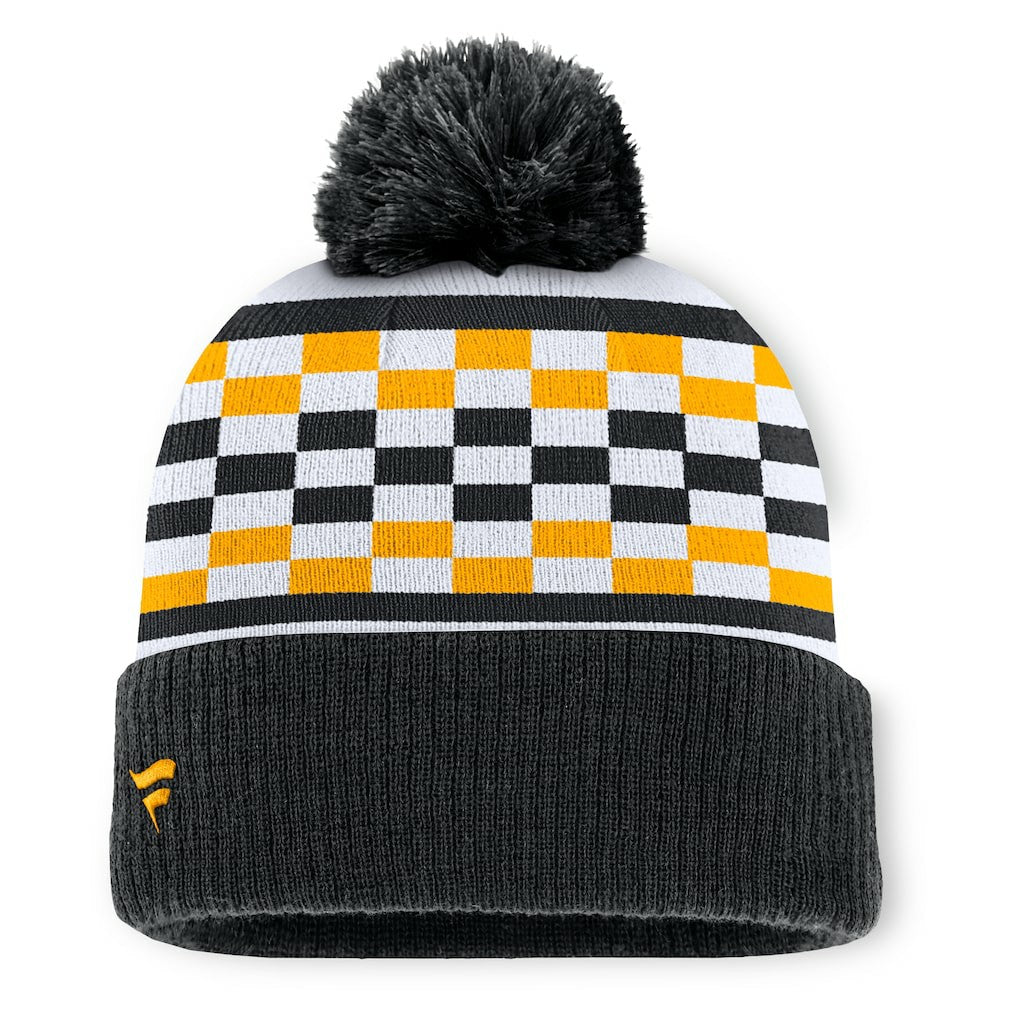 Pittsburgh Steelers Women's End Zone Cuffed Knit Hat with Pom Black