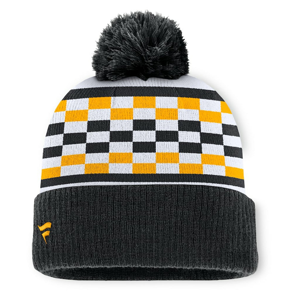 Pittsburgh Steelers Women's End Zone Cuffed Knit Hat with Pom Black