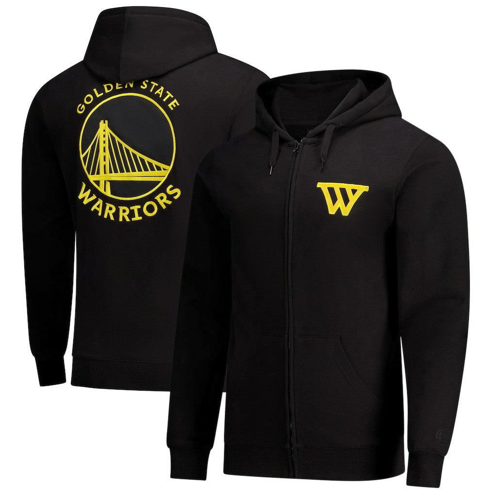 Golden State Warriors FISLL x Benny Gold Unisex Statement Edition Full-Zip Hoodie Black