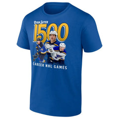 NHL Ryan Suter St. Louis Blues 1500 Career NHL Games T-Shirt - Royal