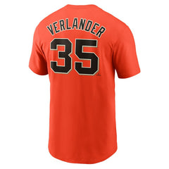 Justin Verlander San Francisco Giants Nike Fuse Name & Number T-Shirt - Orange T-shirts